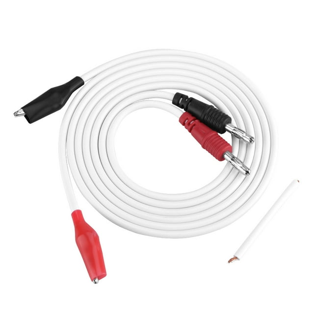 DEWIN 10A Pure Copper Maintenance Dedicated Power Cable Alligator Clip to Banana Plug Test Cable