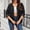 Black, variant on Black Women'S Coats, Jackets & Vests Button Collared Long Sleeve Western Cowboy Bomber Solid Denim Retro Modern Jackets Black,S