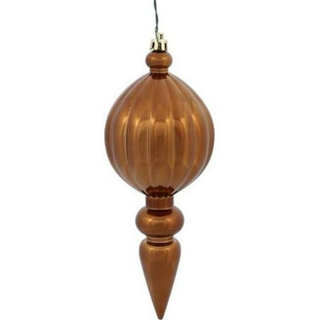 Vickerman N500288 7 in. Copper Finial 4 Finish Ornament - 8 per Box