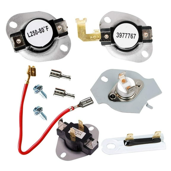 HIFROM 3977767 3387134 3392519 279816 Dryer Thermostat Fuse Kit Compatible with Dryer Fuse High-Quality