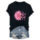 thumbnail image 4 of Blusas de Manga Corta para las Mujeres Divertida Impresión Cuello Redondo Camiseta Vintage, Blusas de Primavera para las Mujeres, 4 of 4