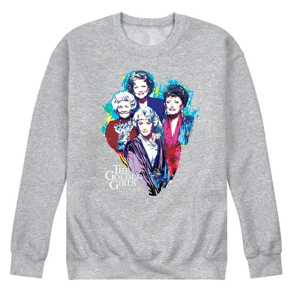 Golden Girls - Paint Splatter Group - Men's Crew Neck Fleece Pullover