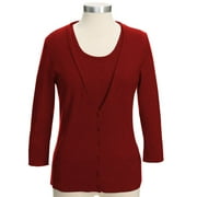 George - Women's 3/4-Sleeve V-Neck Cardigan