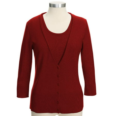 George - Women's 3/4-Sleeve V-Neck Cardigan