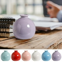 Xuniizn Flower Vase Ceramics Vases for Centerpieces, Home & Garden Arrangements, Versatile & Durable Essential for Modern & Classic Styles Available, Small Vases Home Decor, Artificial Flowers, Red
