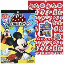 Disney Mickey Mouse 4 Sheet Foil Cover Sticker Pad, 200 Stickers