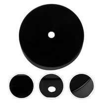 KALLORY Desk Round Table Lamp Base Office 10.00X10.00X2.50CM Black