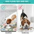 thumbnail image 3 of Illustration Daisy Dog Bowl Mat - Waterproof Absorbent Pet Placemat - Non-Slip Floral Pattern - Boho Daisy Aesthetic - Large Size for Messy Drinkers, 3 of 5
