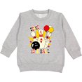 thumbnail image 2 of Inktastic Cute Bowling Pin 4th Birthday Toddler Sweatshirt, 2 of 4
