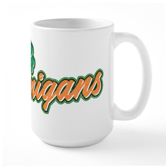 CafePress - I Heart Shenanigans - 15 oz Ceramic Large White Novelty Mug