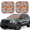 thumbnail image 1 of Balery Cute Cars Parasol para parabrisas de coche de 2 piezas | Parasol plegable para parabrisas delantero de coche para la mayoría de sedanes-Small, 1 of 6