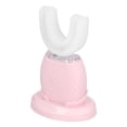 thumbnail image 3 of Cepillo de dientes ultrasónico automático blanqueador de 360° en forma de U, cepillo de dientes eléctrico ultrasónico para blanquear los dientes, rosa, 3 of 14