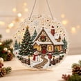 thumbnail image 2 of Christmas Pearl Diamond Art Suncatcher 12in DIY Nativity Craft Kit, Holy Family Acrylic Wall Hanging with Pearls Rhinestones for Window, 2 of 7
