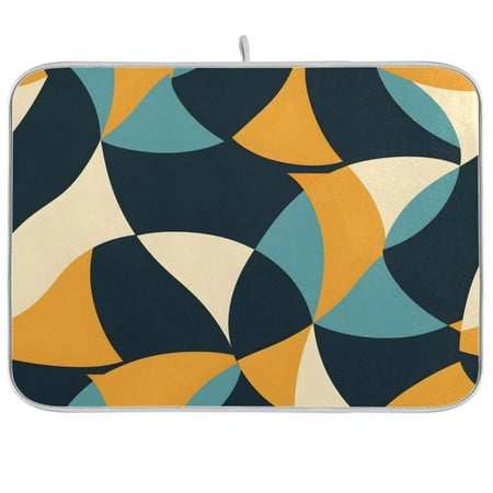 

joogoo Art Lines Dish Drying Mat Kitchen Counter Absorbent Drying Pad 18x24 in Drainer Rack