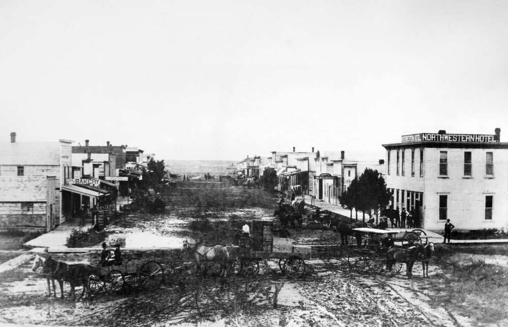 Nebraska Rushville, 1887. /Nthe Town Of Rushville, In Sheridan County