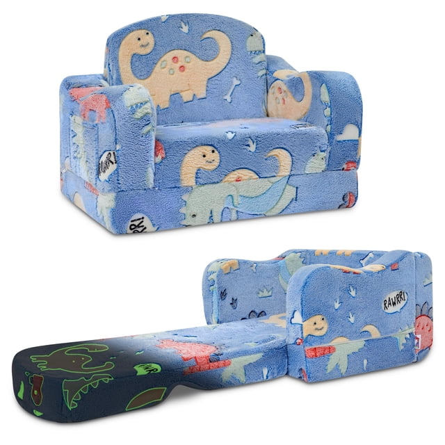 Silla y sofá para niños pequeños, sofá 2 en 1, grueso y cómodo, Aodisman