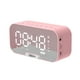 thumbnail image 1 of Reloj despertador Reloj despertador con superficie de espejo digital con altavoz BT y radio FM y pan, 1 of 9