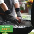 thumbnail image 4 of Guantes para Parrilla GEEKHOM Resistentes al Calor de Silicona 35 cm, 4 of 8