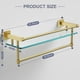 thumbnail image 3 of Estante de vidrio para baño con organizador de toallas SFGSOWOR, 3 of 6
