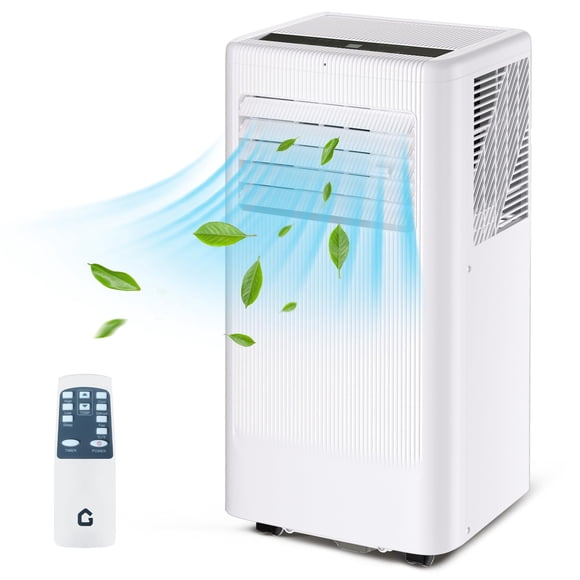 10,000 BTU Portable Air Conditioners,3 in-1 Free Standing Cooling AC,Evaporative Air Cooler,3 in 1 Portable AC Unit with Remote Control/LED Display/24Hrs Timer/Window Installation Kit