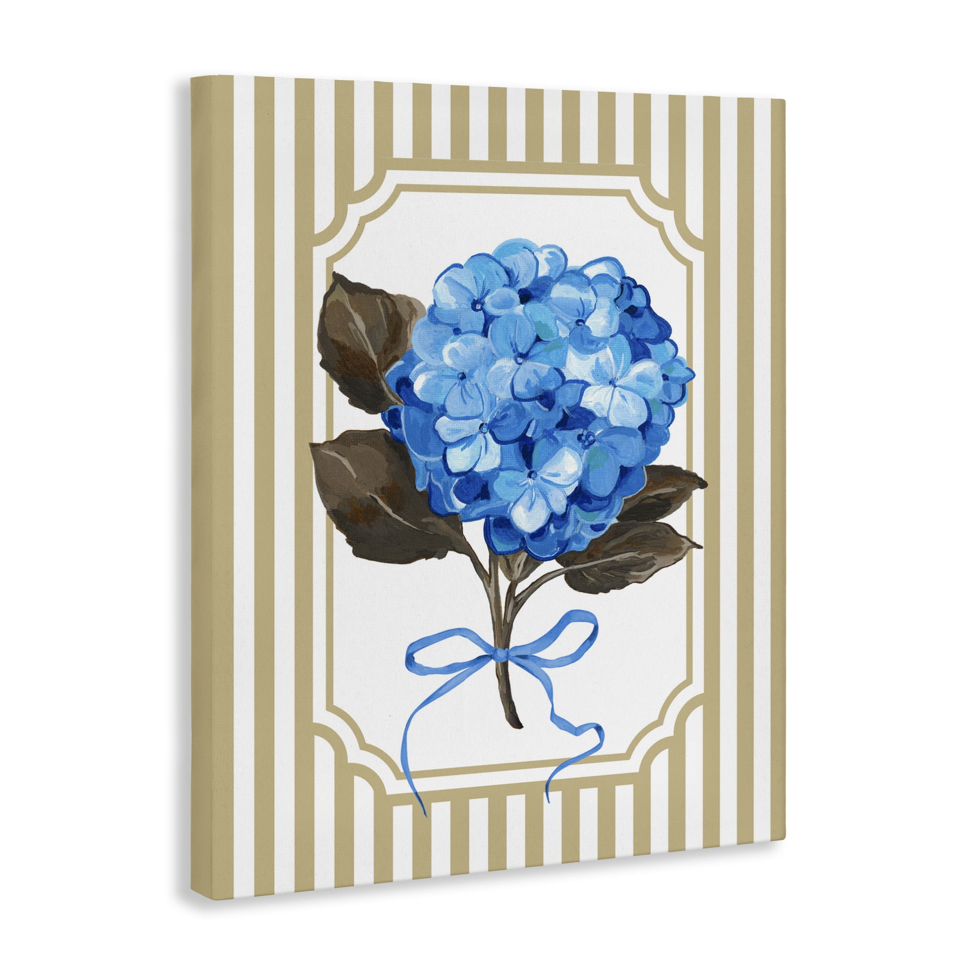 Hydrangea Bundle with Bow Canvas Wall Art, design by Adonna Ebrahimi