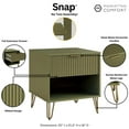 thumbnail image 4 of Manhattan Comfort DUMBO 1.0 Nightstand made from Engineered Wood - Olive Green, 4 of 11