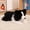 Lie -13.4in, variant on Lifelike Border Collie Plush Stuffed Animals - Realistic Black and White Sheepdog Plushies Pet Companion Gift