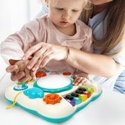 Musical Learning Table, HDJ Infant Toddler Activity Center Baby Toys for Boys and Girls, Musical Educational Learning Table for 6 to 36 Months Year Old, Green