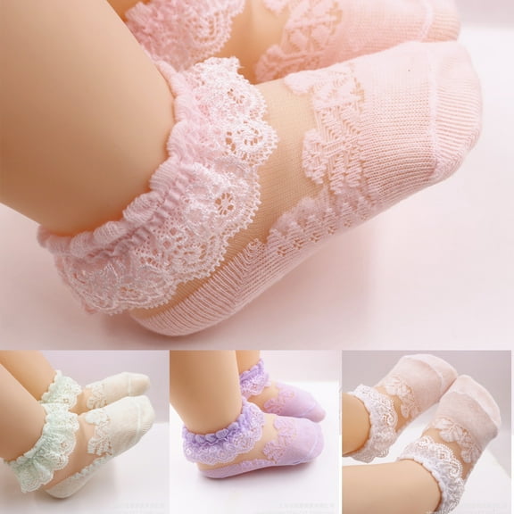 SPRING PARK 1 Pair Fashion Women Girl Long Socks Breathable High Lace Socks