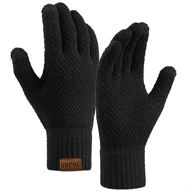 Gants d'hiver chaud classique couleur écran tactile gants de gants  thermiques pour homme 