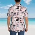 thumbnail image 6 of Daiia Cat Hawaiian Shirt for Men Gentle Cotton Regular Short Sleeve Casual-3X-Large, 6 of 9