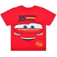 thumbnail image 2 of Cars Lightning McQueen Boys 2 Piece Roleplay Short Sleeve Jogger Set, Toddler, 2 of 5