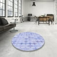 thumbnail image 3 of Ahgly Company Indoor Square Patterned Lavender Blue Area Rugs, 8' Square, 3 of 6