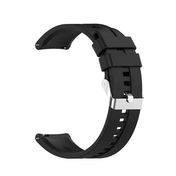 DESIGNICE 22mm Silicone Watch Band Replacement Strap, Waterproof Fitness Bracelet with Classic Buckle for Smartwear Devices