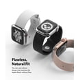 thumbnail image 6 of Ringke Bezel Styling Compatible with Apple Watch Series 6, SE, 5, 4 40mm Case, Stainless Steel Anti-Scratch Bezel Ring Cover - Silver+Black (40-60), 6 of 11