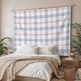 thumbnail image 3 of Abstract Plaid,Tapestry for Bedroom Wall Hanging Tapestry,Minimalistic Multi Colors Country Rustic Plaid Ceiling Backdrop Tapestries Poster Blanket Wall Decor for Teens Room Living Room 55" x 73", 3 of 8