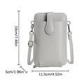 thumbnail image 3 of JingChun Vegan Leather Small Crossbody Bags for Women Designer Cell Phone Bag Wallet Purses Adjustable Strap, 3 of 5