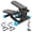 Black Blue, variant on SHOUFTW Home Fitness Mini Twist Stepper with Removable Resistance Bands, 30LBS Air-Drive Cardio Equipment for Weight Loss, Black Blue