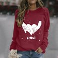 thumbnail image 1 of Ichuanyi liquidación mujer estampada con manga larga sudadera camisas de jarra ICHUANYI WER2023082207780, 1 of 4
