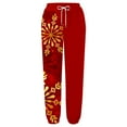 thumbnail image 4 of Fiaer Womens Sweatpants Christmas Plus Size Baggy Snowflake Funny Graphic Xmas Pants High Waisted Trendy Pocket Holiday Trousers Gold L, 4 of 4