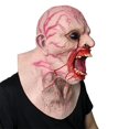 thumbnail image 2 of Cubierta de cabeza aterradora de Halloween, casco de látex sangrante y rugiente, disfraz novedoso para fiesta de Halloween, 2 of 8