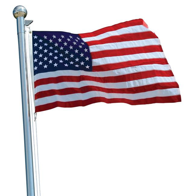 2x3 2'x3' Liberty or Death Dont Tread Black Flag Aluminum Pole Kit Gold Ball Top 