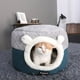 thumbnail image 2 of Casa para perros y gatos, tienda de campaña, cueva, cama de juego para dormir, caseta para mascotas, cojín suave y cálido para cachorros Los 50x50x36cm, 2 of 9