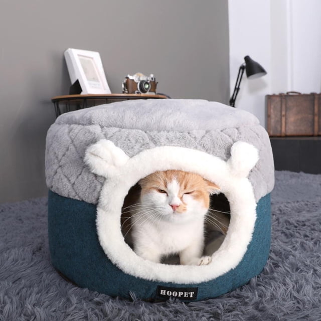 Cama para mascotas 2 en un con rosquilla, concha para perro, gato, forma forma forma , cálida, para abrazar, perrera, sofá suave para , cojín - Los 40x40x31cm Colco Casa de la cama del gato