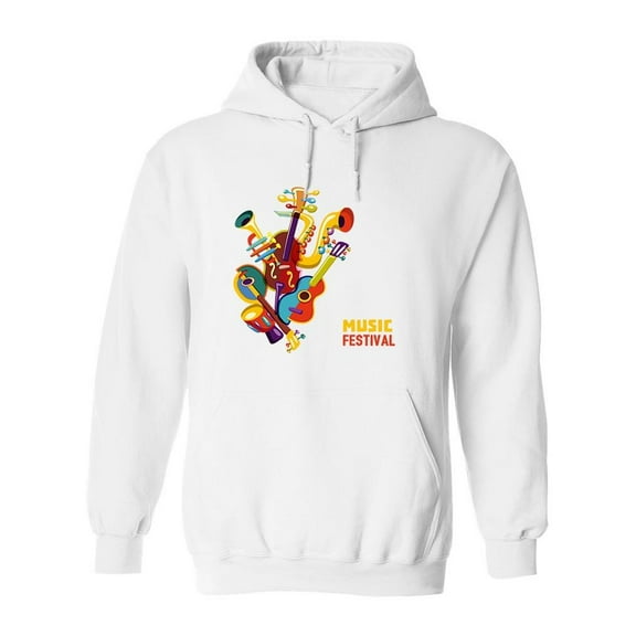 Music Festivals Hoodie Men -Image by Shutterstock, Male XX-Large