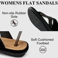 thumbnail image 4 of Ecetana Women's Flip Flops Comfort Dressy Slides Sandals Flat Sandals for Women, 4 of 6