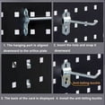 thumbnail image 4 of 5 Pcs Pegboard Hook,Wall-Mounted Hole Board Hook,for Garage Organization,Great for Wall Hanging and Shelving,Tool Storage,Craft Organizing(7.87inch), 4 of 6