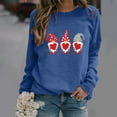 thumbnail image 2 of RKSTN Chandail en Molleton pour Femmes Manches Longues Décontracté Imprimé Saint-Valentin Blouse Hauts Chandail Col Rond Coupe Ample Chandail en Molleton, 2 of 3