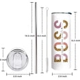 thumbnail image 2 of Boss Tumbler with Lid and Straw,20 Oz Boss Lady Coffee Mug Cup Water Bottle Stainless Steel Insulated Tumbler,Boss Day Gifts for Women Boss Lady Female Boss Managers Leaders Friends, 2 of 6