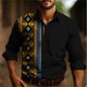 thumbnail image 1 of Camisa vaquera occidental para hombre con estampado HD, informal, para deportes al aire libre, fiestas, suave y cómoda, a cuadros en blanco y negro, estilo nuevo 2024, 1 of 6